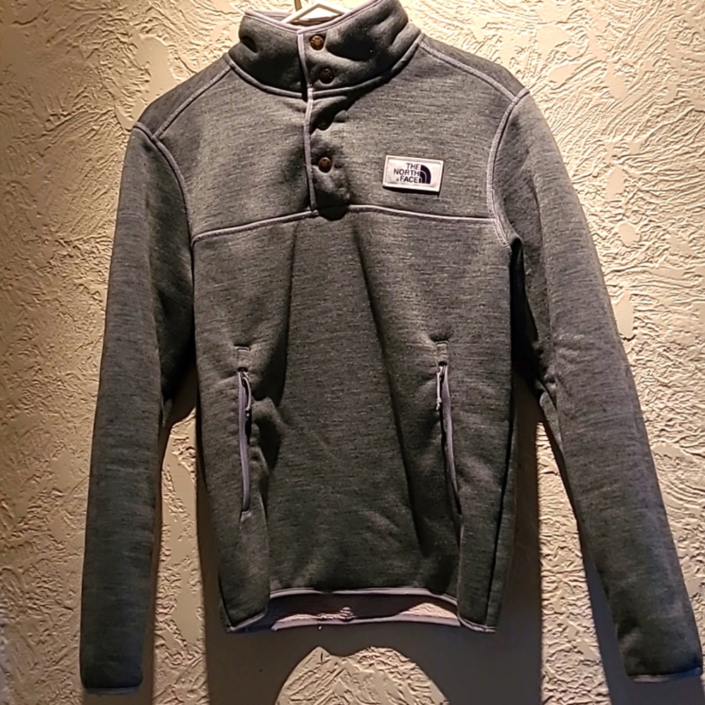 Grey North Face Quarter Zip